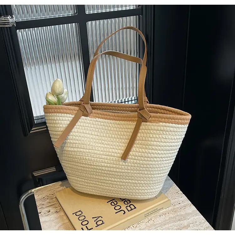 Women's Woven Shoulder Bag Large Capacity Summer — feature 14