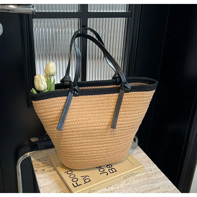 Women's Woven Shoulder Bag Large Capacity Summer — feature 15