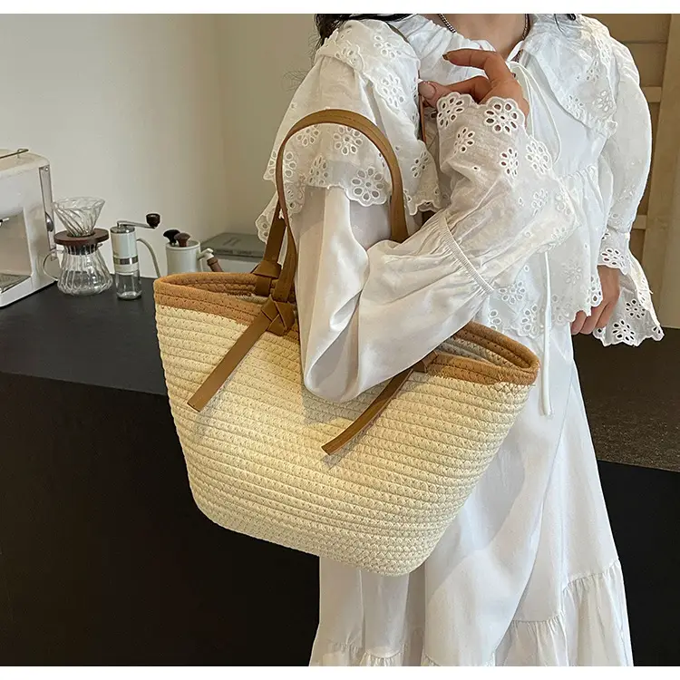 Women's Woven Shoulder Bag Large Capacity Summer — feature 18