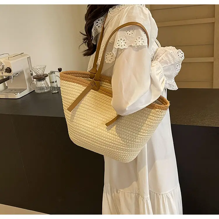 Women's Woven Shoulder Bag Large Capacity Summer — feature 19