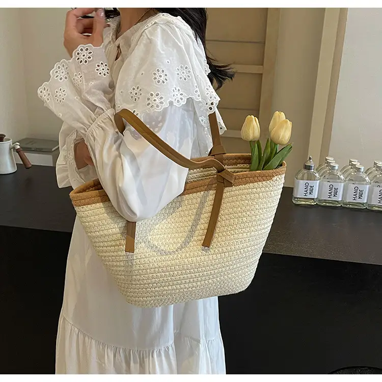 Women's Woven Shoulder Bag Large Capacity Summer — feature 21