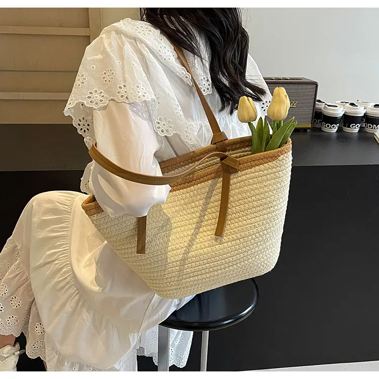 Women's Woven Shoulder Bag Large Capacity Summer — feature 22