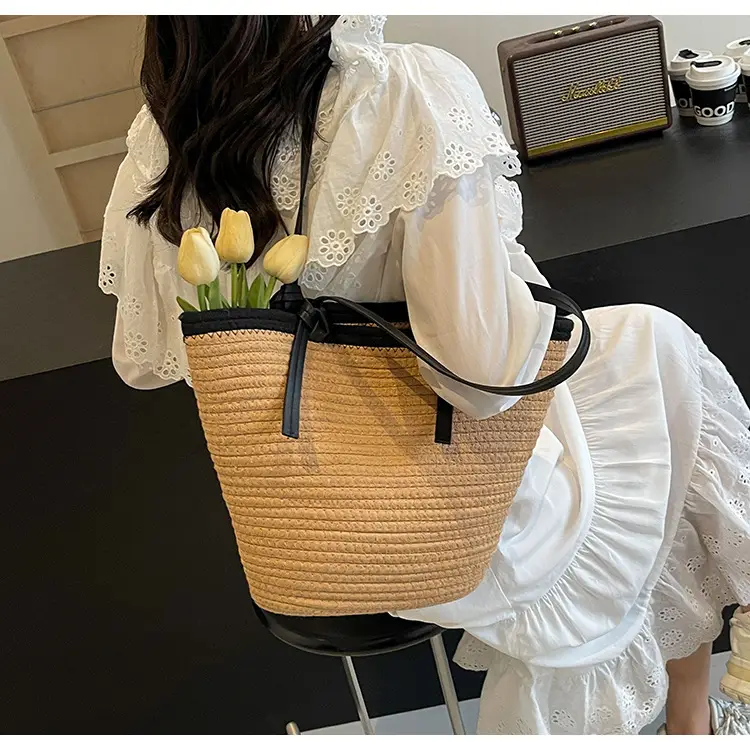 Women's Woven Shoulder Bag Large Capacity Summer — feature 24