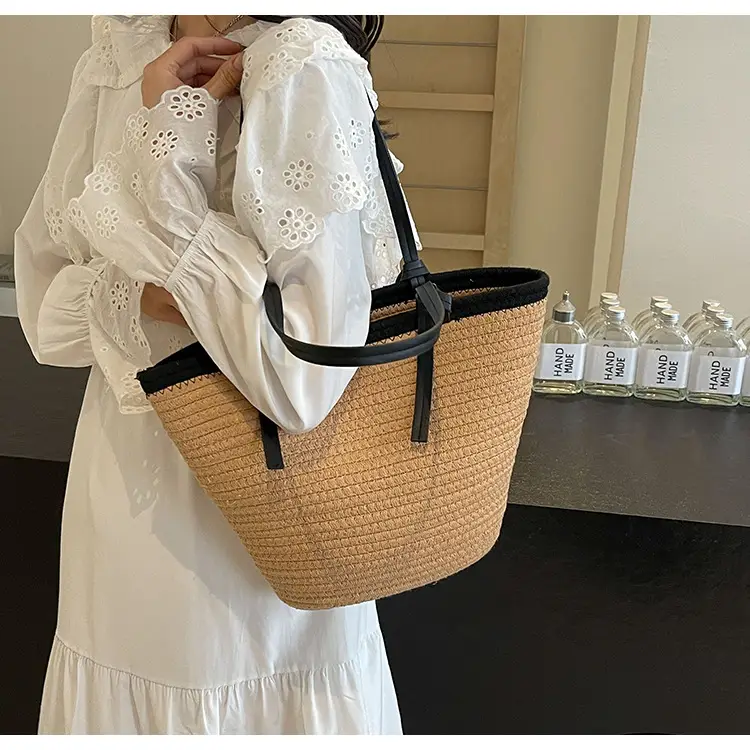 Women's Woven Shoulder Bag Large Capacity Summer — feature 26