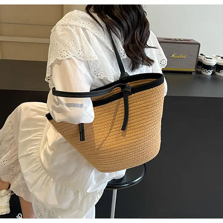 Women's Woven Shoulder Bag Large Capacity Summer — feature 27