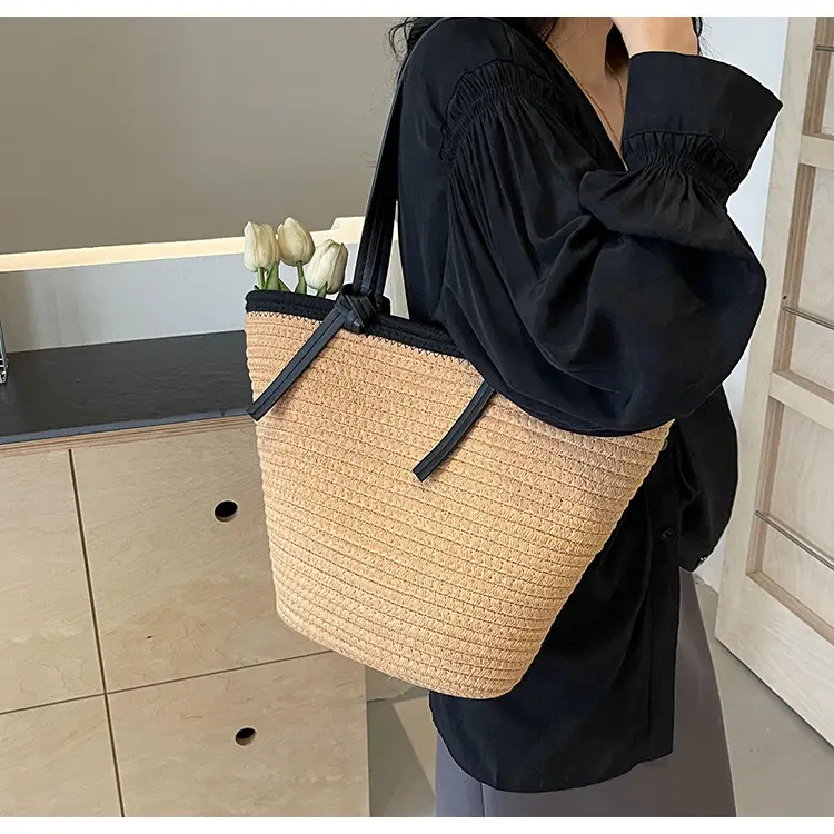 Women's Woven Shoulder Bag Large Capacity Summer — feature 28