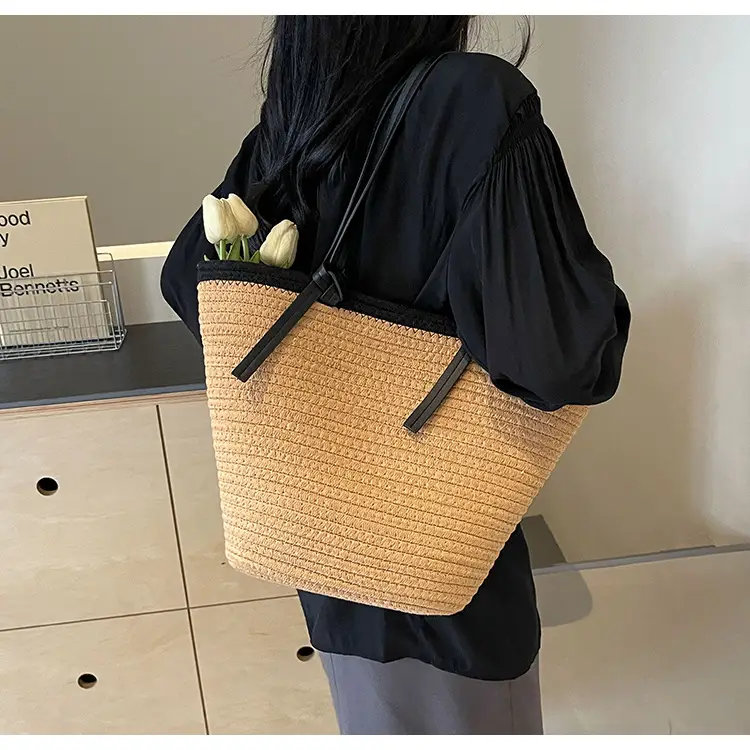 Women's Woven Shoulder Bag Large Capacity Summer — feature 29