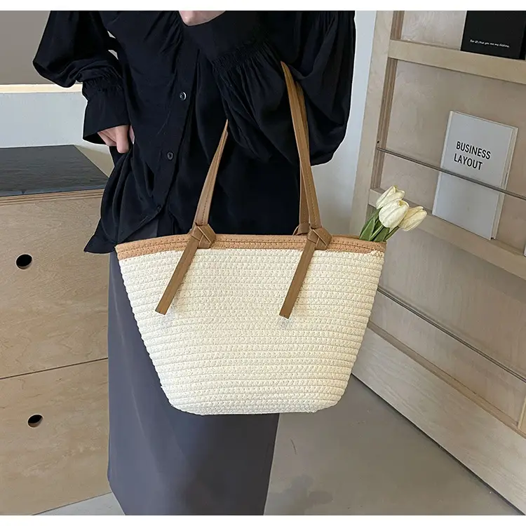 Women's Woven Shoulder Bag Large Capacity Summer — feature 31