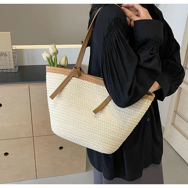 Women's Woven Shoulder Bag Large Capacity Summer — feature 32