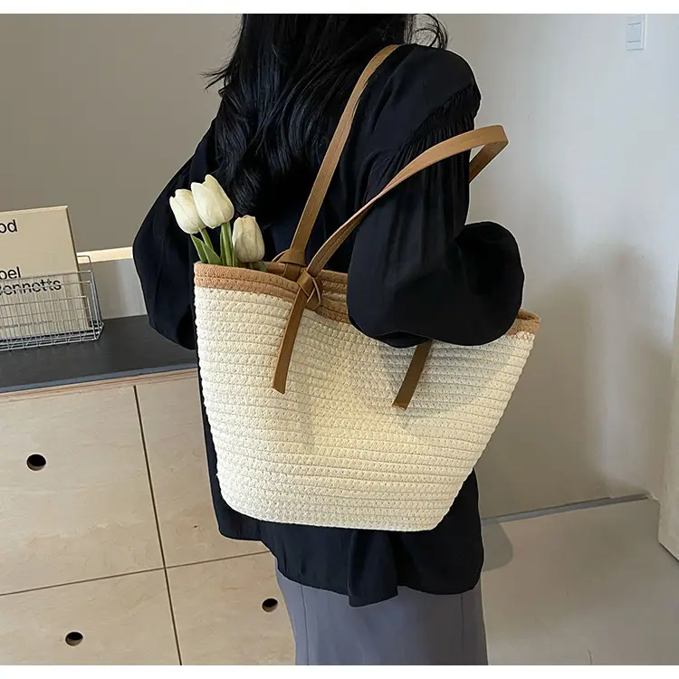 Women's Woven Shoulder Bag Large Capacity Summer — feature 33