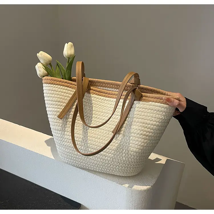 Women's Woven Shoulder Bag Large Capacity Summer — feature 34