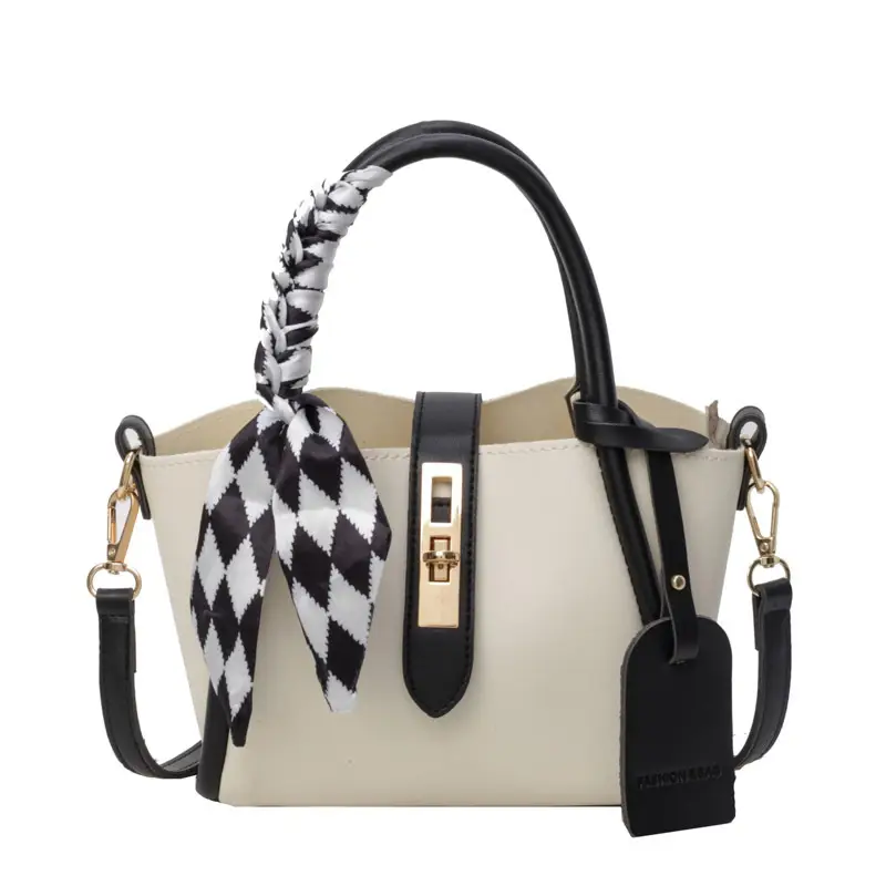 Women's Checkered Handbag with Strap Shoulder Bag 2024 - Image 9