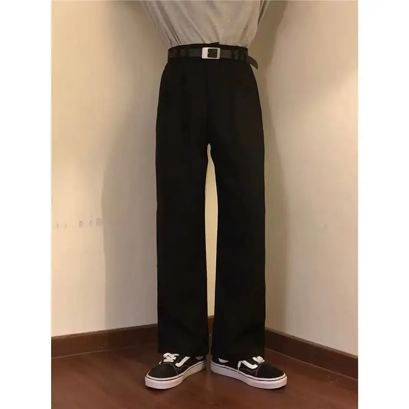Men's Grey Wide Leg Pants with Dipper Trousers Set — feature 8