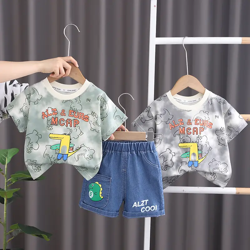 Joker Boys Short Sleeve T-Shirt & Jeans Set Summer New — feature 3