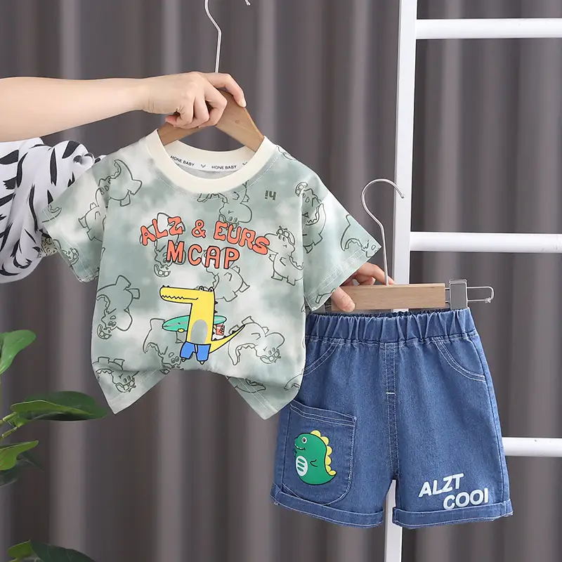 Joker Boys Short Sleeve T-Shirt & Jeans Set Summer New — feature 5