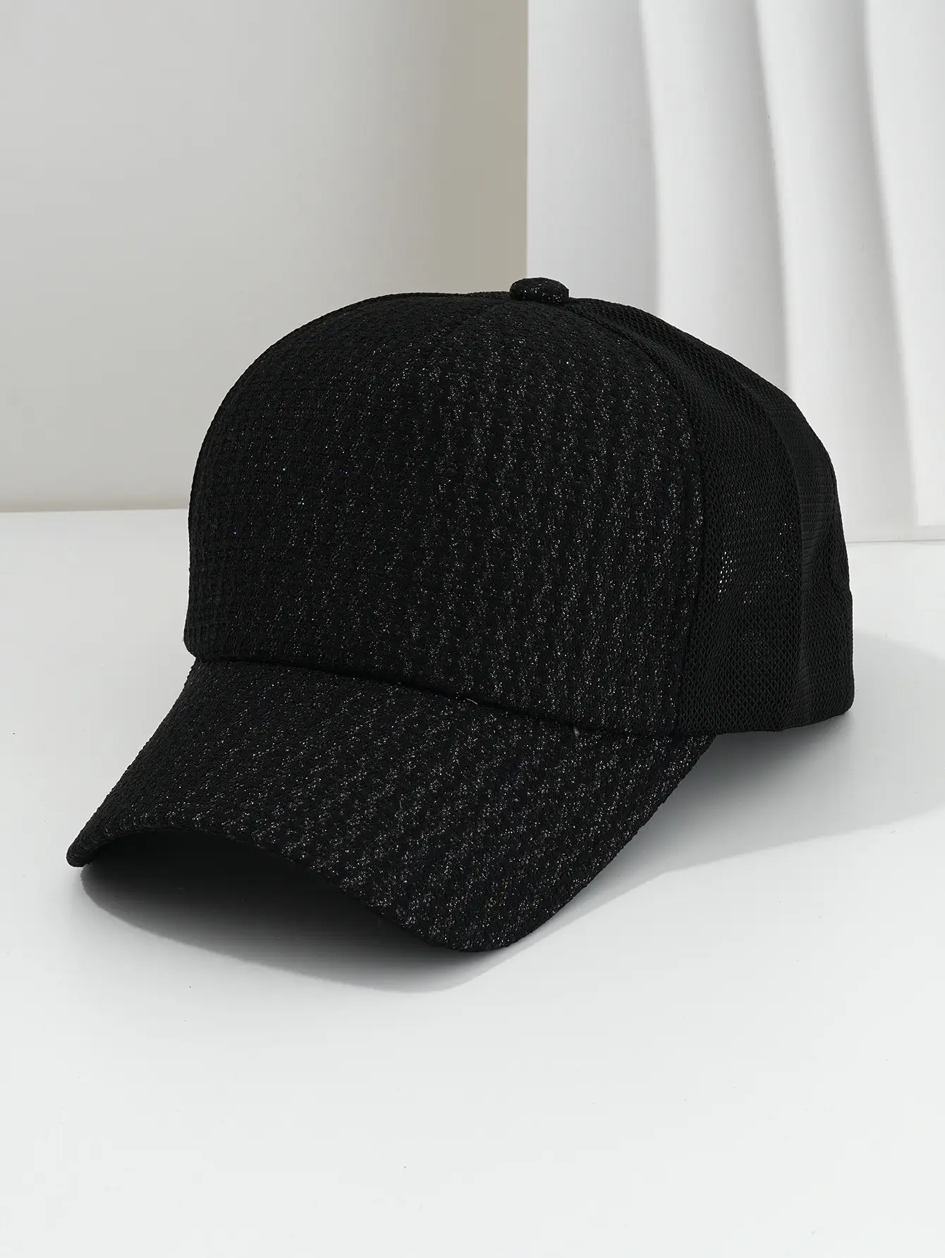 Women's Black Waffle Cap 54-59cm Camping Outdoor - Image 2