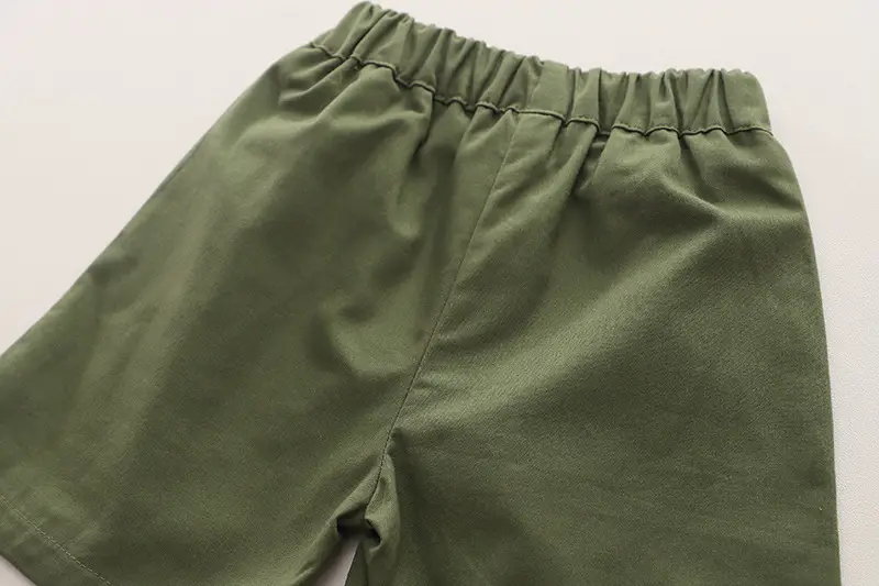 0-4Yrs Boys Printed Green Camo T-Shirt & Shorts Set — feature 17