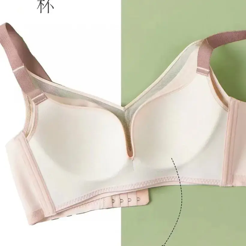 Ultra-Thin Underwear Breathable Large Chest Small Traceless Gather-up Comfortable Adjustable Bra - Image 8