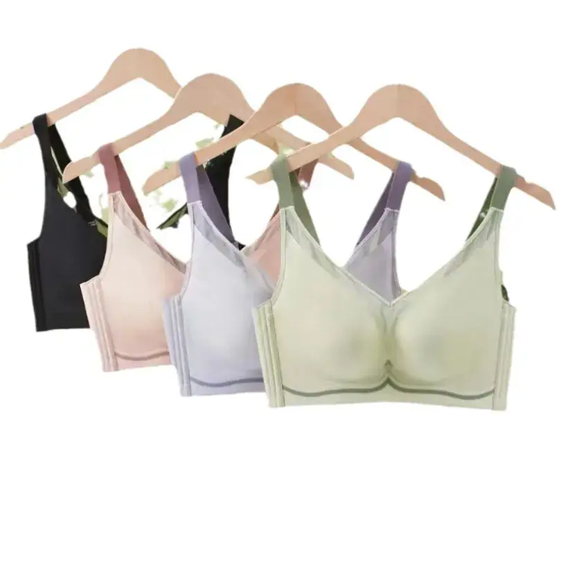 Ultra-Thin Underwear Breathable Large Chest Small Traceless Gather-up Comfortable Adjustable Bra - Image 9