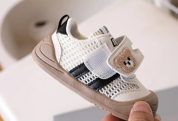Baby Toddler Shoes Single Mesh Bear Embroidery 2026 — feature 10