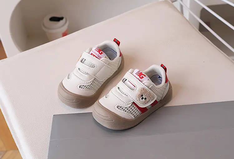 Baby Toddler Shoes Single Mesh Bear Embroidery 2026 — feature 14
