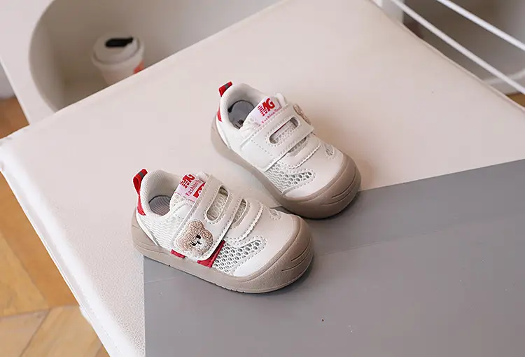 Baby Toddler Shoes Single Mesh Bear Embroidery 2026 — feature 16