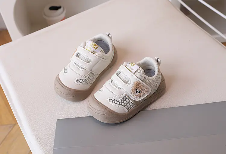 Baby Toddler Shoes Single Mesh Bear Embroidery 2026 — feature 17