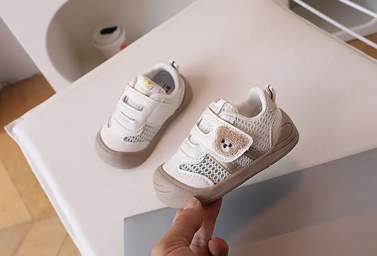 Baby Toddler Shoes Single Mesh Bear Embroidery 2026 — feature 18