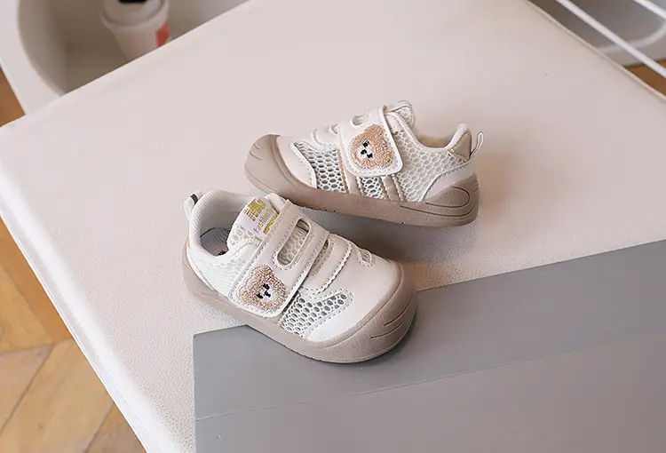 Baby Toddler Shoes Single Mesh Bear Embroidery 2026 — feature 19