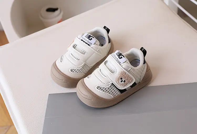 Baby Toddler Shoes Single Mesh Bear Embroidery 2026 — feature 5