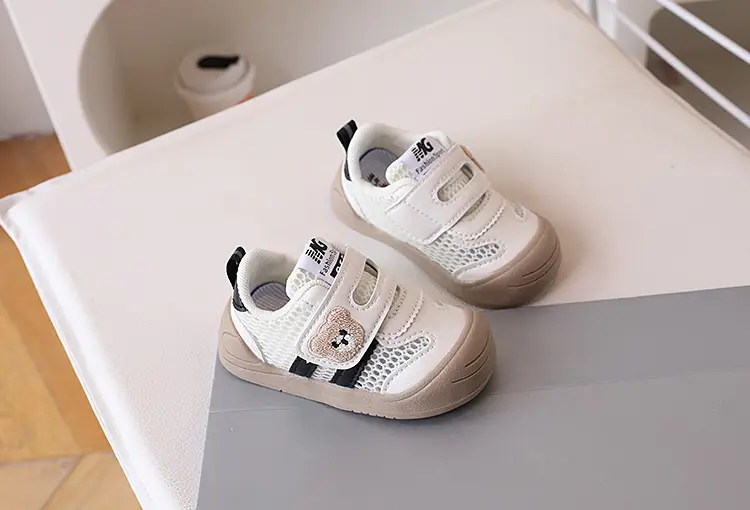 Baby Toddler Shoes Single Mesh Bear Embroidery 2026 — feature 7