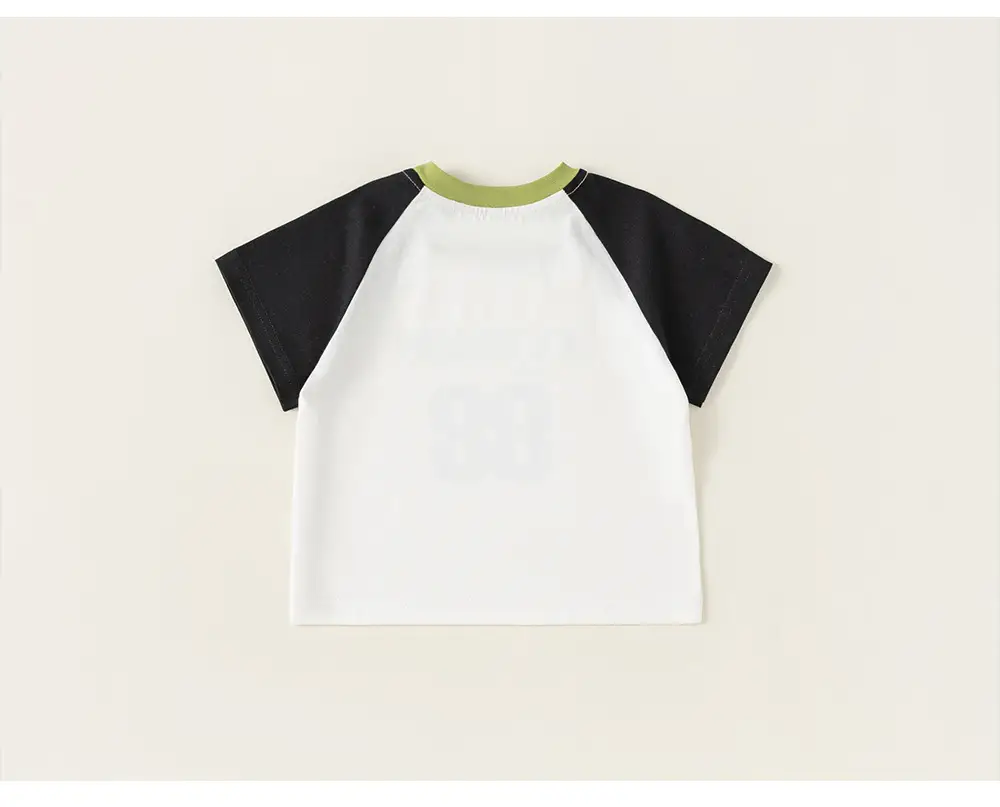 Baby T-Shirt Camping Print White Green Short Sleeve — feature 17