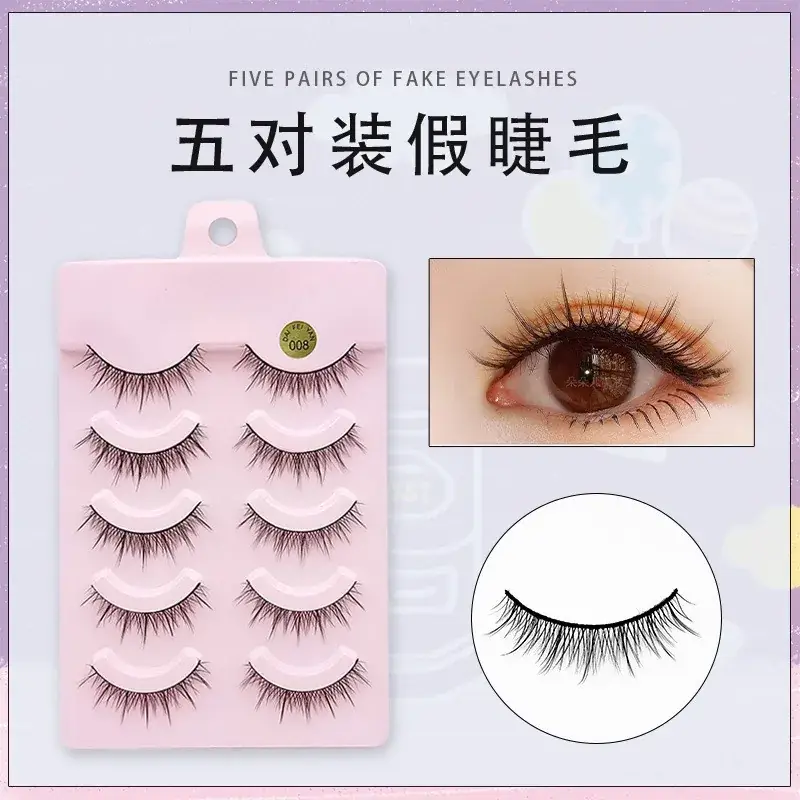 Five Pair False Eyelashes for Natural Look - Image 8