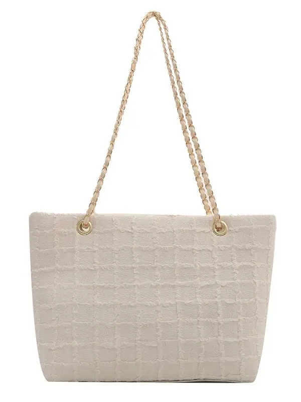 Women's Textile Chain Shoulder Bag Large Capacity 2024 - Image 9