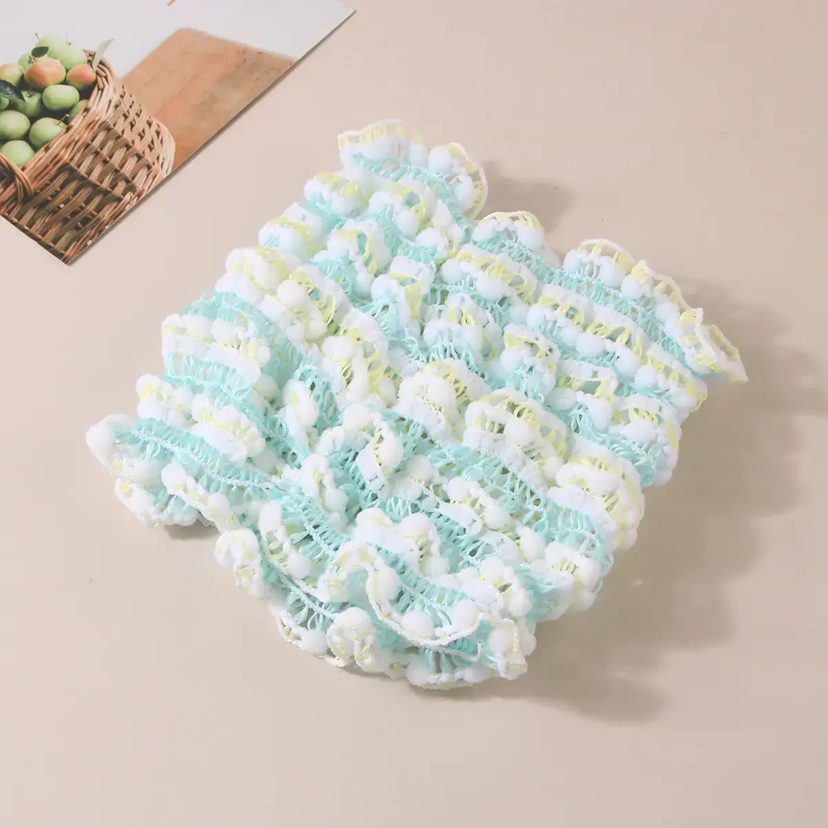 White Lace Hair Belt with Triangle Scarf Set - Image 27