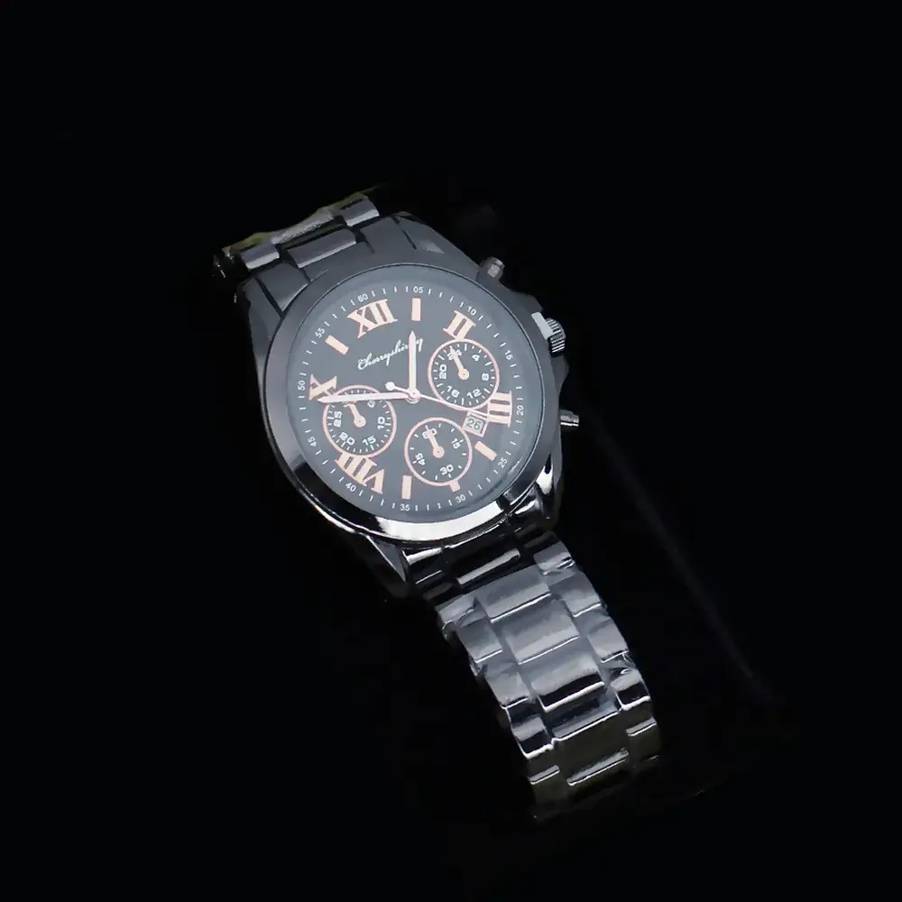 Couple Quartz Watch Set with Necklace & Earrings - Image 4