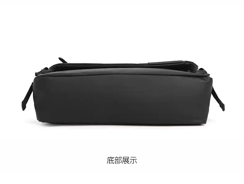 New Men's Black Messenger Bag Large Capacity Fashion Business Shoulder Bag — feature 24