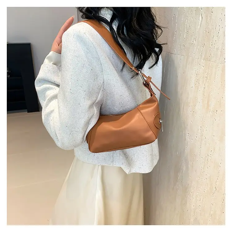 Silver Metallic Shoulder Bag for Women 2024 Spring - Image 7