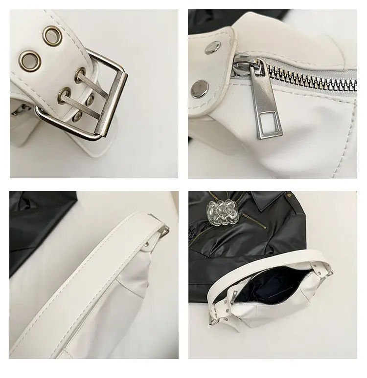 Silver Metallic Shoulder Bag for Women 2024 Spring — feature 11