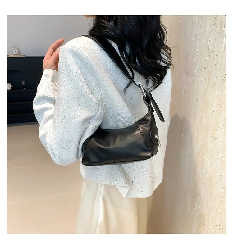 Silver Metallic Shoulder Bag for Women 2024 Spring — feature 16