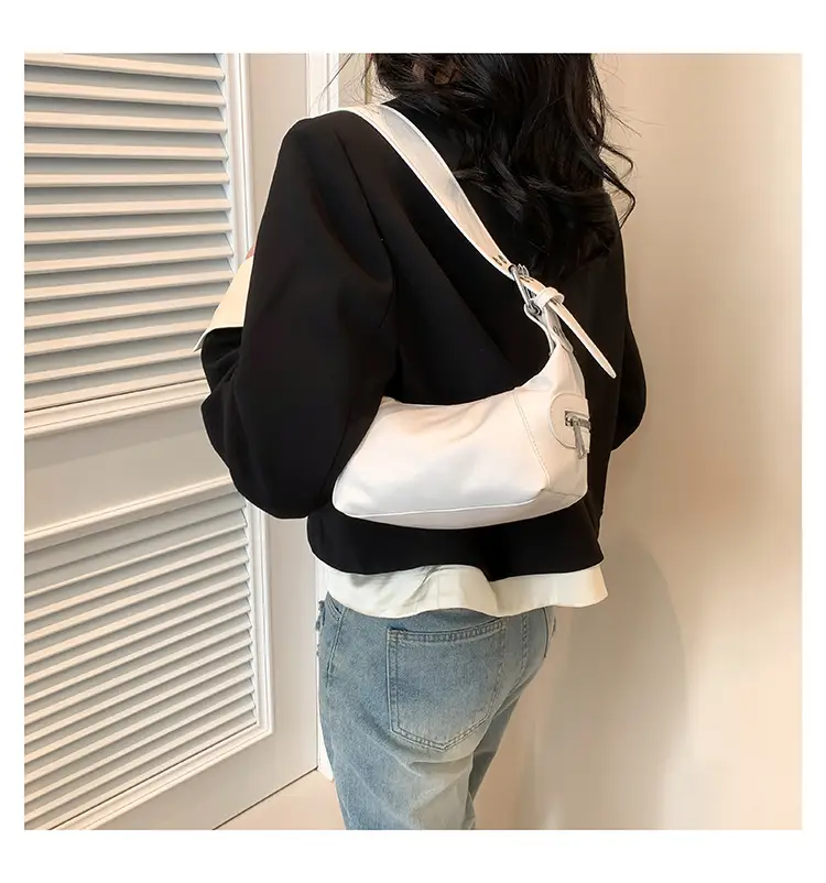 Silver Metallic Shoulder Bag for Women 2024 Spring — feature 19
