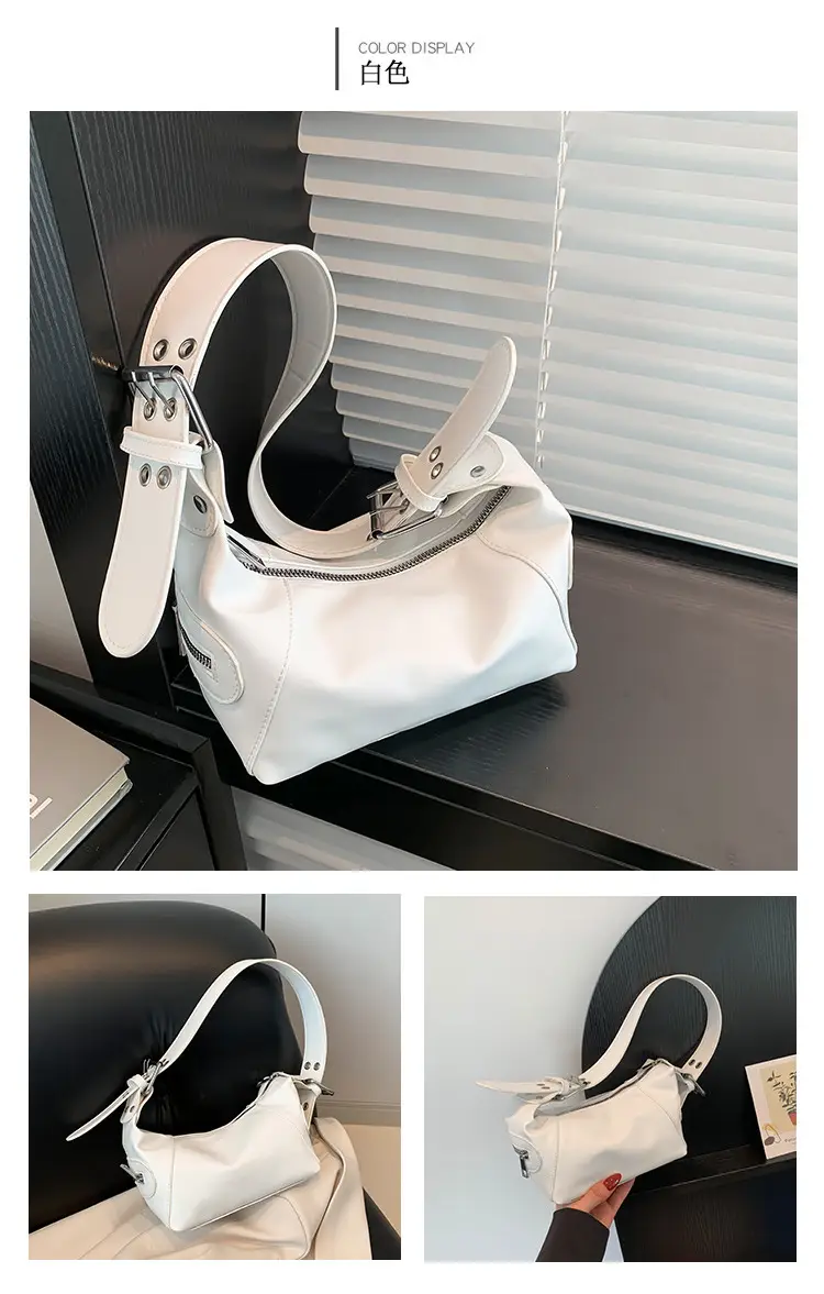 Silver Metallic Shoulder Bag for Women 2024 Spring — feature 24