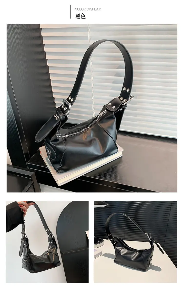 Silver Metallic Shoulder Bag for Women 2024 Spring — feature 27
