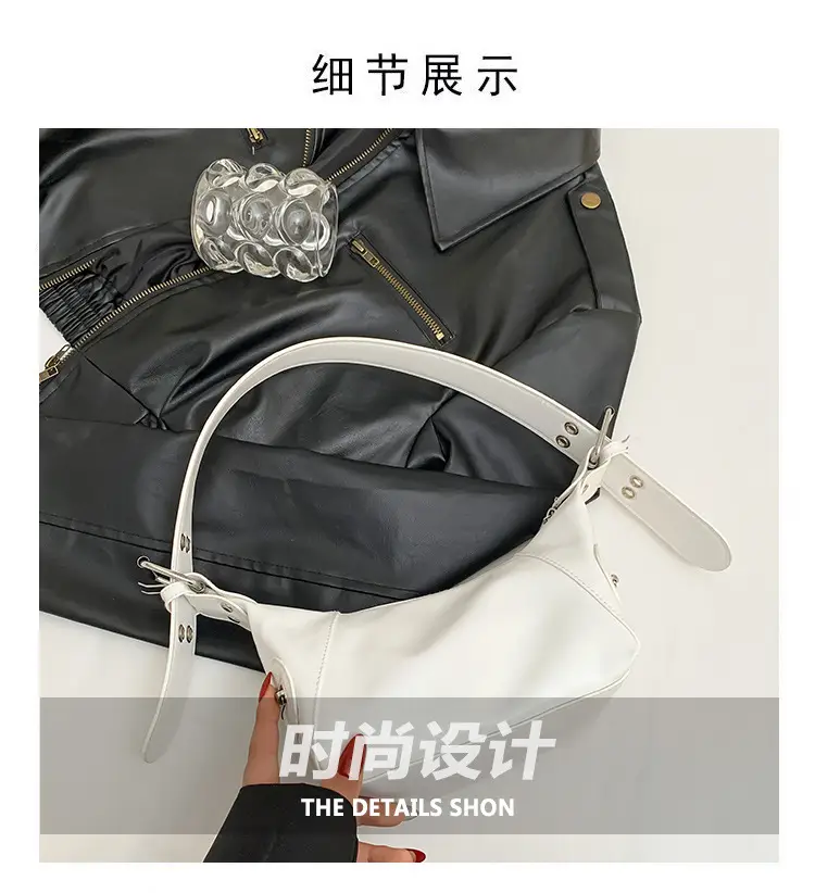Silver Metallic Shoulder Bag for Women 2024 Spring — feature 4