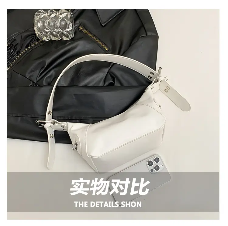 Silver Metallic Shoulder Bag for Women 2024 Spring — feature 7