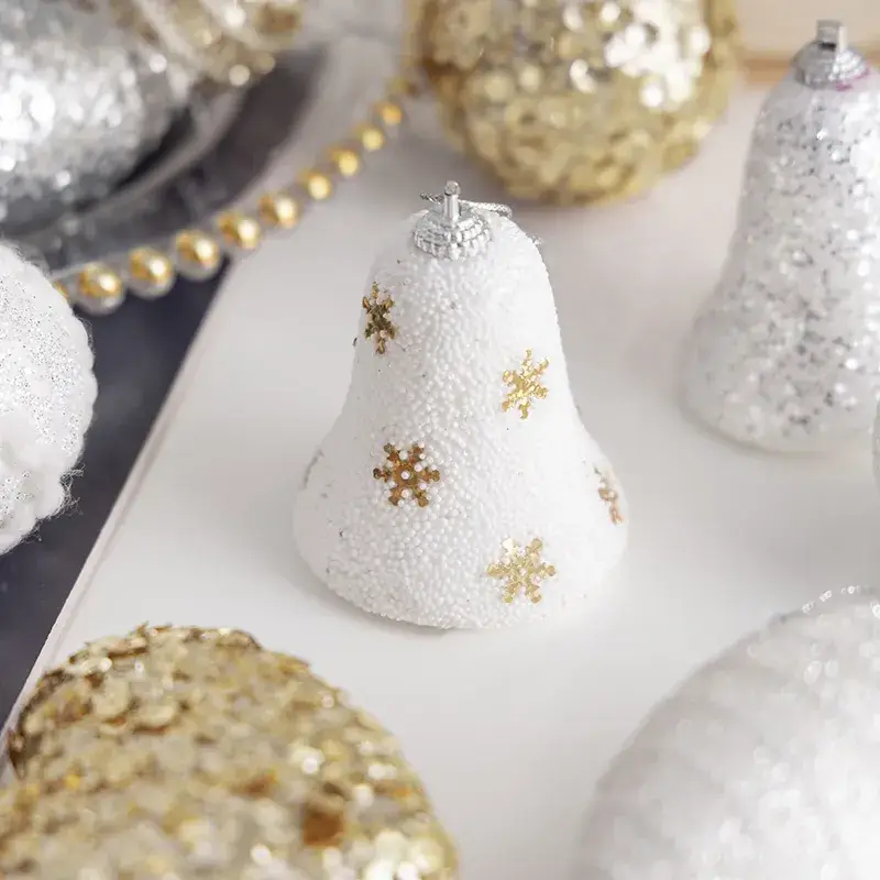2025 Christmas Tree Bell Glitter Decor - Image 13