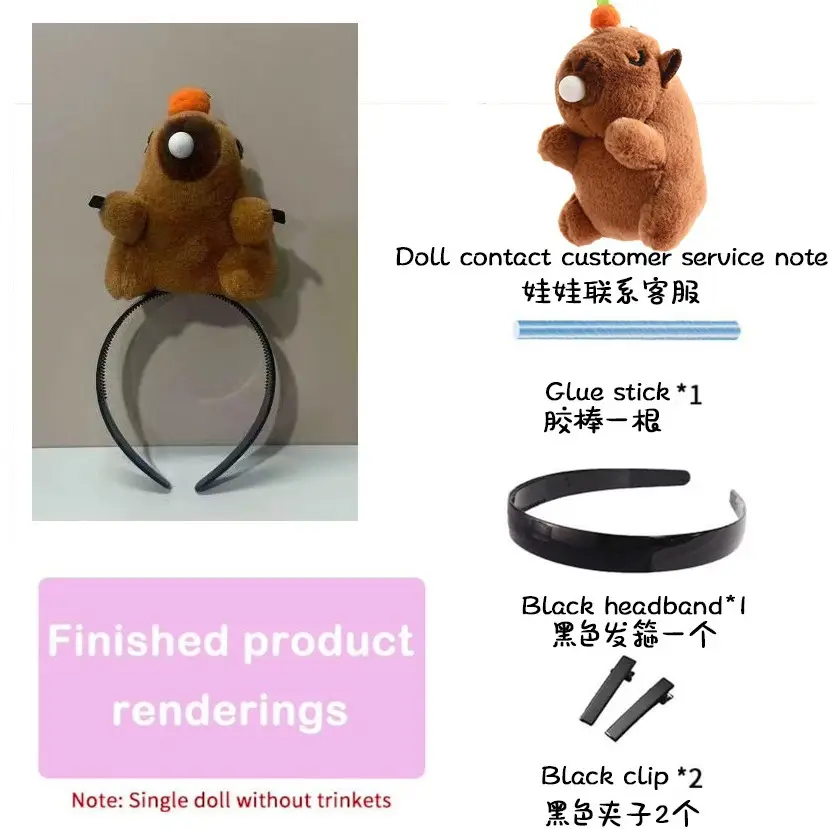 Funny Hair Headdress with Teddy Bear Decor - Image 16