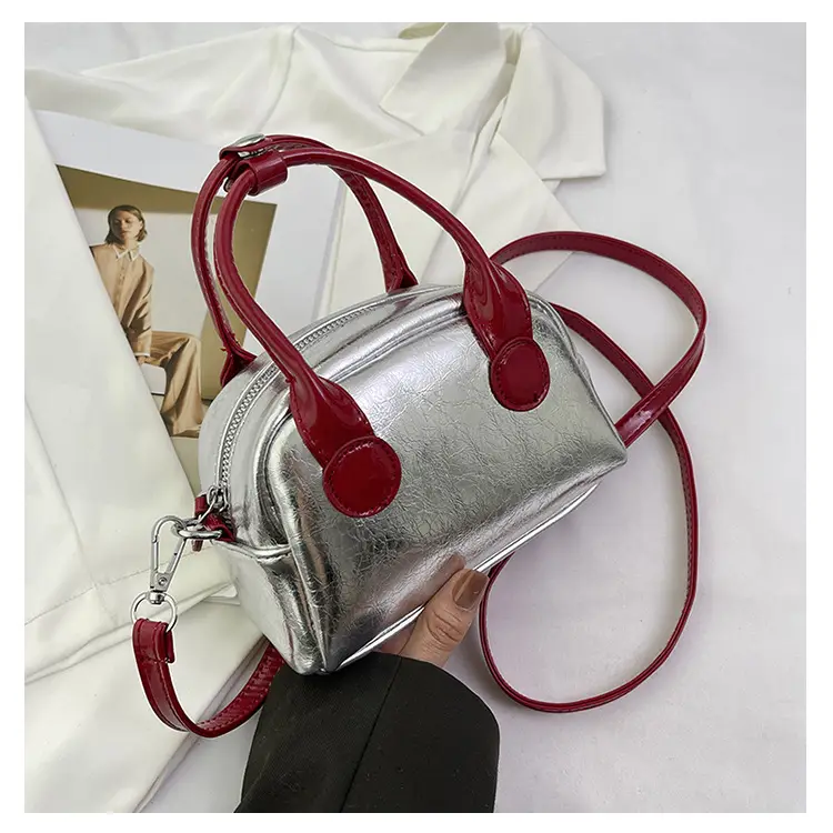 2024 Silver Red Shell Bowling Bag for Women — feature 21