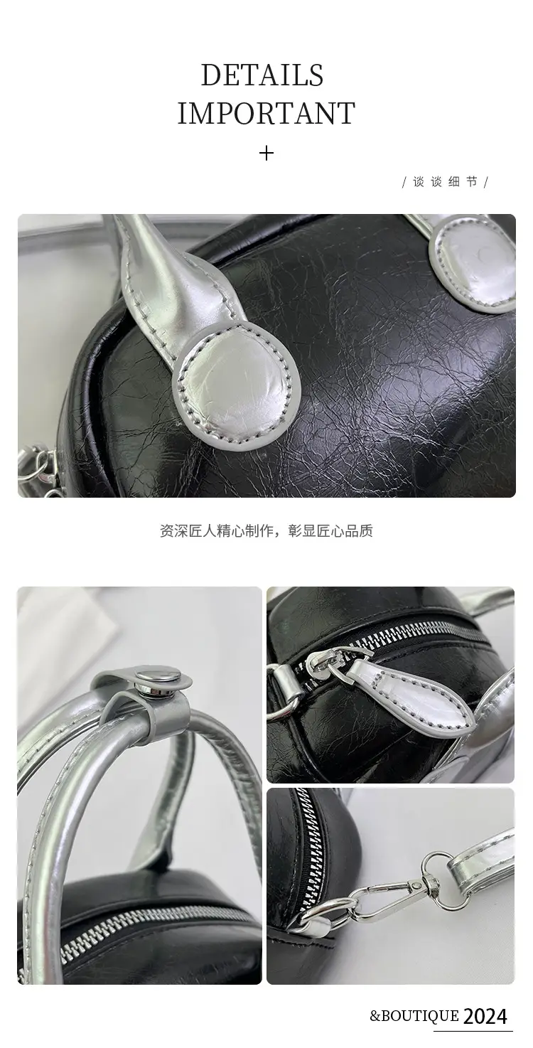 2024 Silver Red Shell Bowling Bag for Women — feature 3