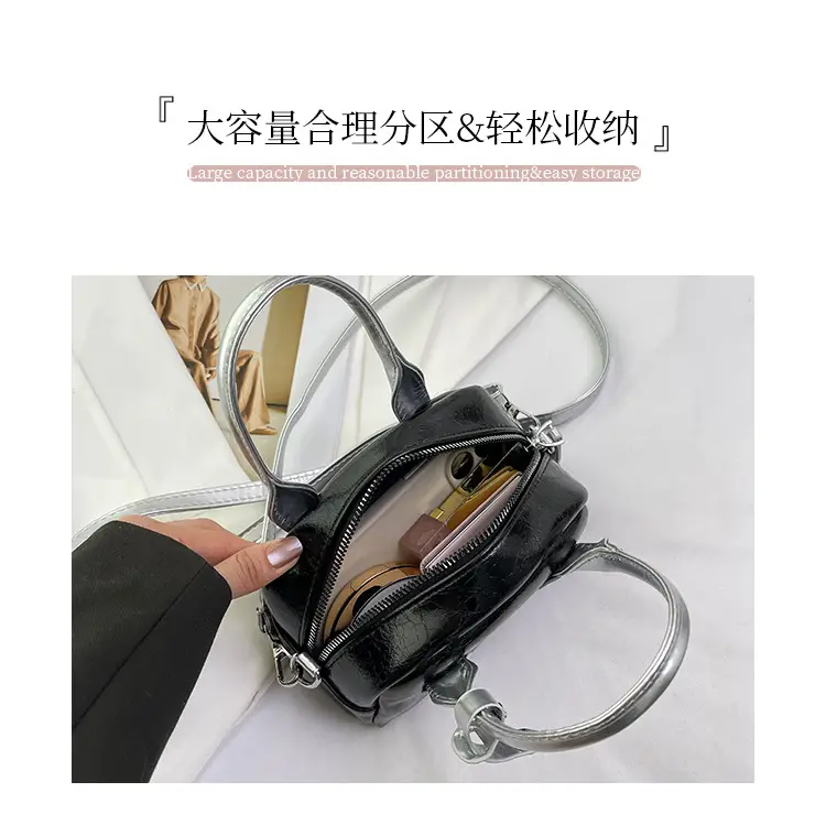 2024 Silver Red Shell Bowling Bag for Women — feature 4